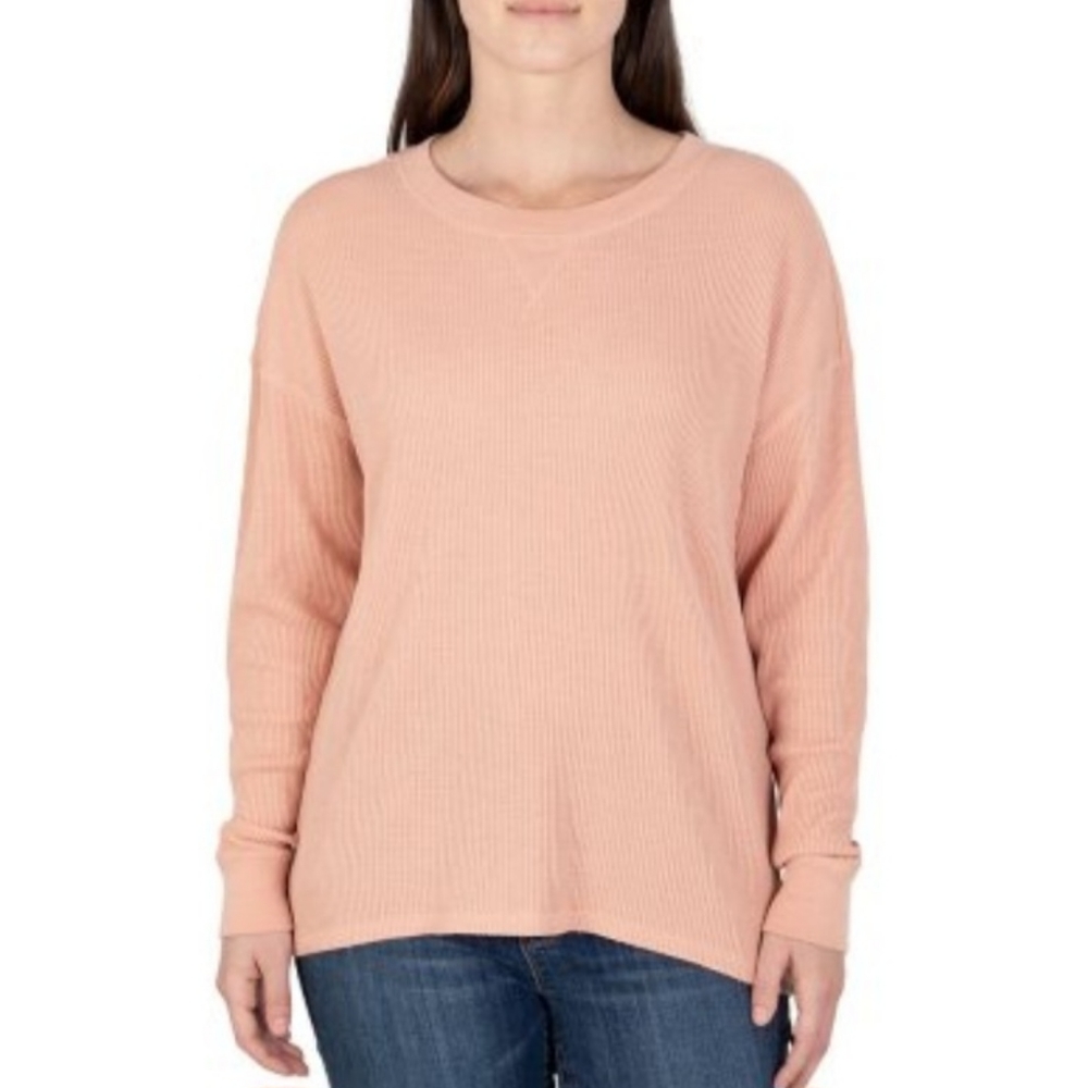 Seven7 Waffle Crew Top New With Tags